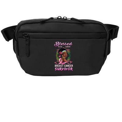 African American Breast Cancer Design Women Blessed Survivor Crossbody Pack