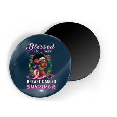 African American Breast Cancer Design Women Blessed Survivor Magnet