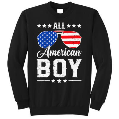 All American Boy 4th Of July Funny Patriotic Usa Matching Gift Sweatshirt