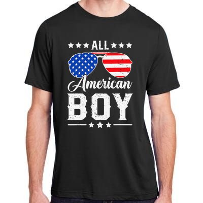 All American Boy 4th Of July Funny Patriotic Usa Matching Gift Adult ChromaSoft Performance T-Shirt