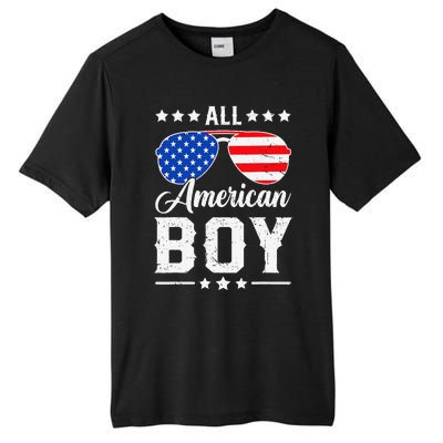 All American Boy 4th Of July Funny Patriotic Usa Matching Gift Tall Fusion ChromaSoft Performance T-Shirt