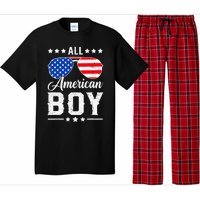 All American Boy 4th Of July Funny Patriotic Usa Matching Gift Pajama Set