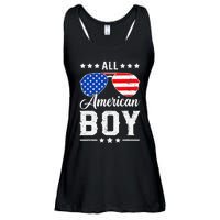 All American Boy 4th Of July Funny Patriotic Usa Matching Gift Ladies Essential Flowy Tank