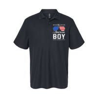 All American Boy 4th Of July Funny Patriotic Usa Matching Gift Softstyle Adult Sport Polo