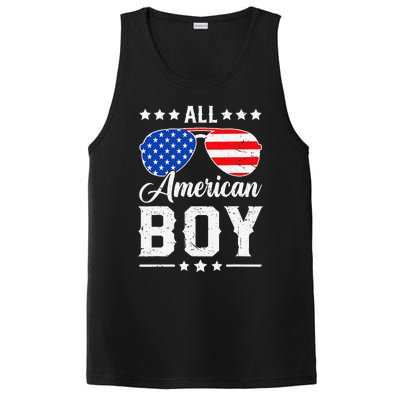 All American Boy 4th Of July Funny Patriotic Usa Matching Gift PosiCharge Competitor Tank