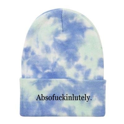 Absofukinlutely Tie Dye 12in Knit Beanie