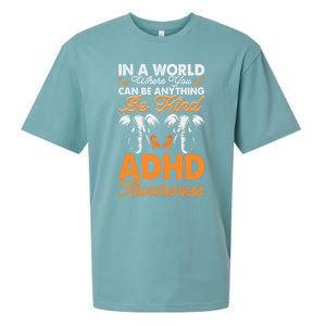 Adhd Awareness Be Anything Be Kind Autism Awareness Meaningful Gift Sueded Cloud Jersey T-Shirt