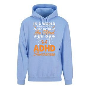 Adhd Awareness Be Anything Be Kind Autism Awareness Meaningful Gift Unisex Surf Hoodie