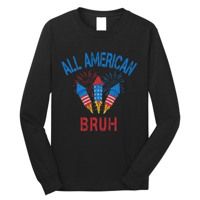 All American Bruh 4th Of July Teens Long Sleeve Shirt