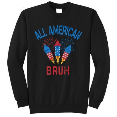 All American Bruh 4th Of July Teens Sweatshirt