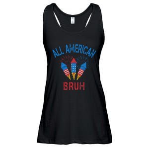 All American Bruh 4th Of July Teens Ladies Essential Flowy Tank