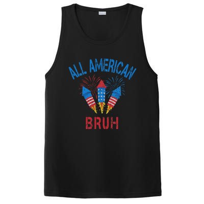 All American Bruh 4th Of July Teens PosiCharge Competitor Tank