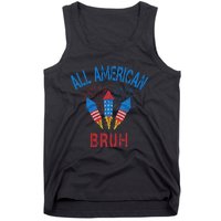 All American Bruh 4th Of July Teens Tank Top