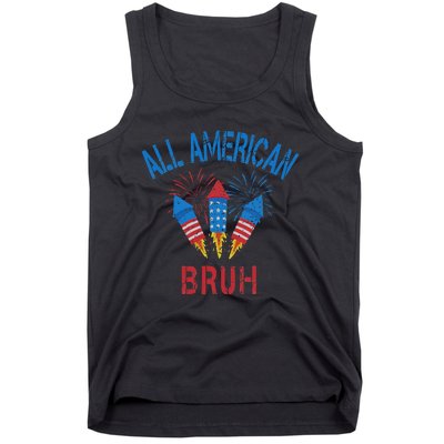 All American Bruh 4th Of July Teens Tank Top