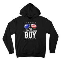 All American Boy 4th Of July Usa Sunglasses Family Matching Hoodie