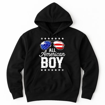 All American Boy 4th Of July Usa Sunglasses Family Matching Hoodie