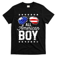 All American Boy 4th Of July Usa Sunglasses Family Matching T-Shirt