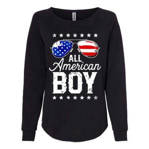 All American Boy 4th Of July Usa Sunglasses Family Matching Womens California Wash Sweatshirt