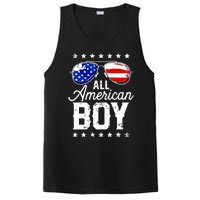 All American Boy 4th Of July Usa Sunglasses Family Matching PosiCharge Competitor Tank