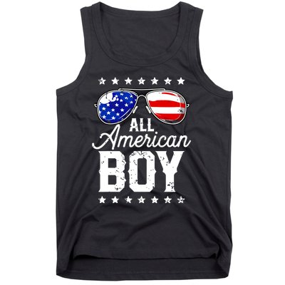 All American Boy 4th Of July Usa Sunglasses Family Matching Tank Top