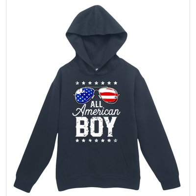 All American Boy 4th Of July Usa Sunglasses Family Matching Urban Pullover Hoodie