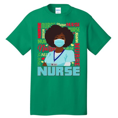 African American Black Nurse Tall T-Shirt