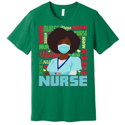 African American Black Nurse Premium T-Shirt