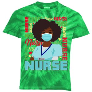 African American Black Nurse Kids Tie-Dye T-Shirt