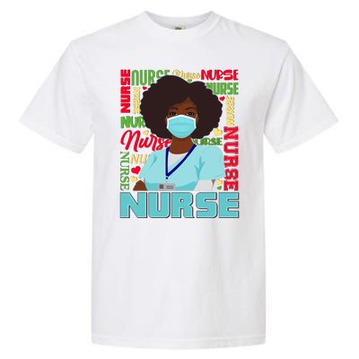 African American Black Nurse Garment-Dyed Heavyweight T-Shirt