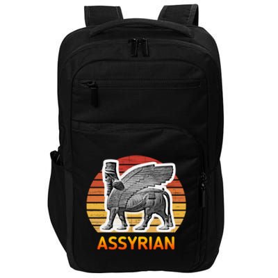 Assyrian : Assyrian Bull Flag Gift Impact Tech Backpack