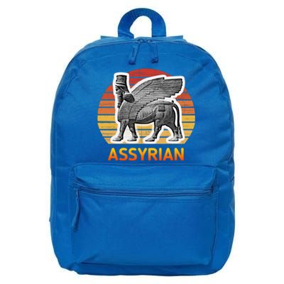 Assyrian : Assyrian Bull Flag Gift 16 in Basic Backpack