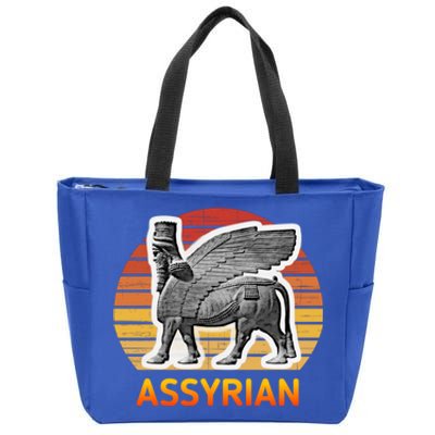 Assyrian : Assyrian Bull Flag Gift Zip Tote Bag