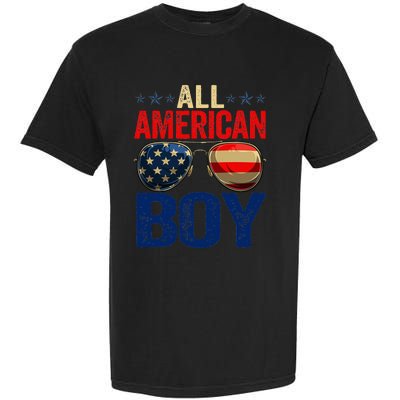 All American Boy Matching Family 4th Of July Celebration Garment-Dyed Heavyweight T-Shirt