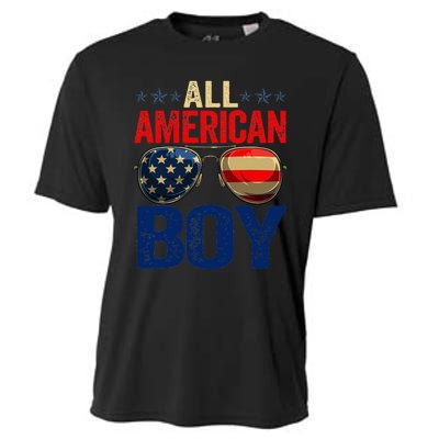 All American Boy Matching Family 4th Of July Celebration Cooling Performance Crew T-Shirt