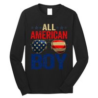 All American Boy Matching Family 4th Of July Celebration Long Sleeve Shirt