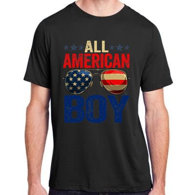 All American Boy Matching Family 4th Of July Celebration Adult ChromaSoft Performance T-Shirt