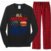 All American Boy Matching Family 4th Of July Celebration Long Sleeve Pajama Set