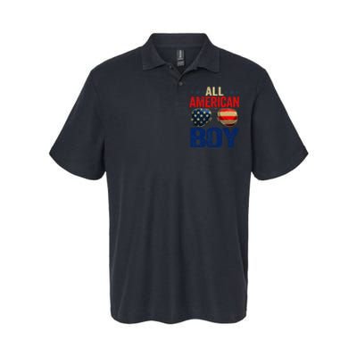 All American Boy Matching Family 4th Of July Celebration Softstyle Adult Sport Polo