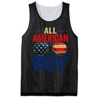 All American Boy Matching Family 4th Of July Celebration Mesh Reversible Basketball Jersey Tank