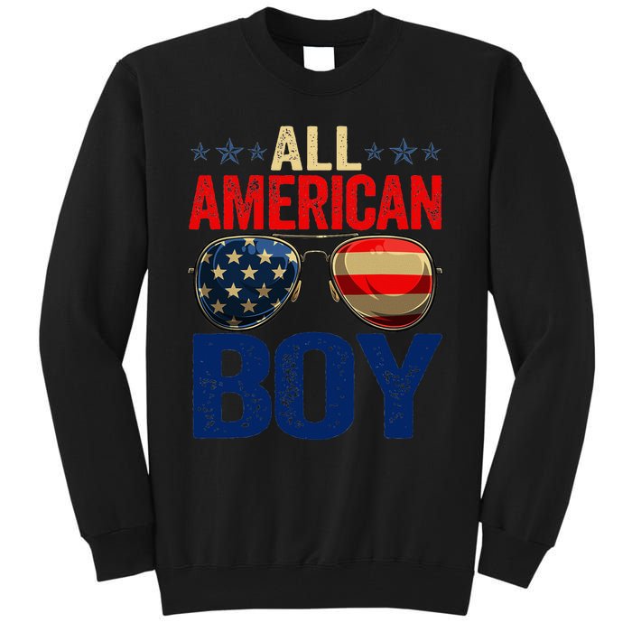 All American Boy Matching Family 4th Of July Celebration Tall Sweatshirt