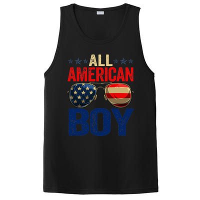 All American Boy Matching Family 4th Of July Celebration PosiCharge Competitor Tank