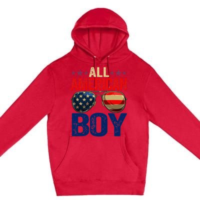 All American Boy Matching Family 4th Of July Celebration Premium Pullover Hoodie