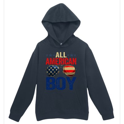 All American Boy Matching Family 4th Of July Celebration Urban Pullover Hoodie