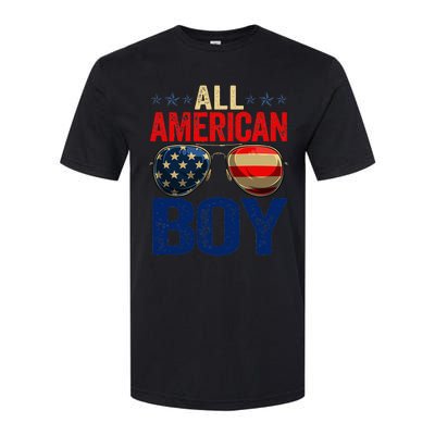 All American Boy Matching Family 4th Of July Celebration Softstyle CVC T-Shirt