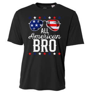 All American Bro 4th Of July Usa Sunglasses Family Fun Cooling Performance Crew T-Shirt