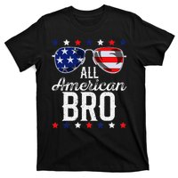 All American Bro 4th Of July Usa Sunglasses Family Fun T-Shirt