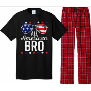 All American Bro 4th Of July Usa Sunglasses Family Fun Pajama Set