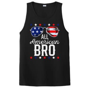 All American Bro 4th Of July Usa Sunglasses Family Fun PosiCharge Competitor Tank