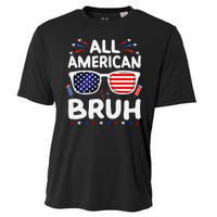 All American Bruh 4th Of July Patriotic Family Fun Cooling Performance Crew T-Shirt