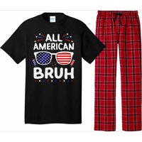 All American Bruh 4th Of July Patriotic Family Fun Pajama Set